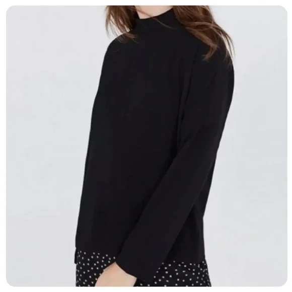 Madewell Mock Neck Blouse - Picture 2 of 11